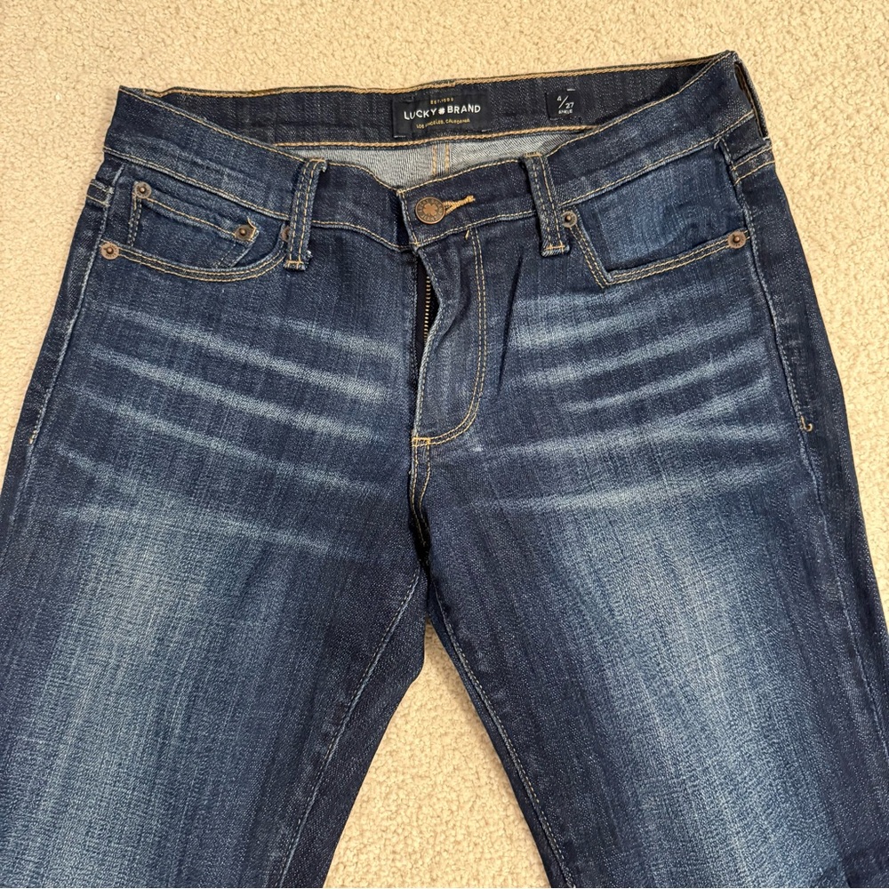 Women’s Lucky Brand Sweet Straight Blue Jeans Ankle - Picture 4 of 4